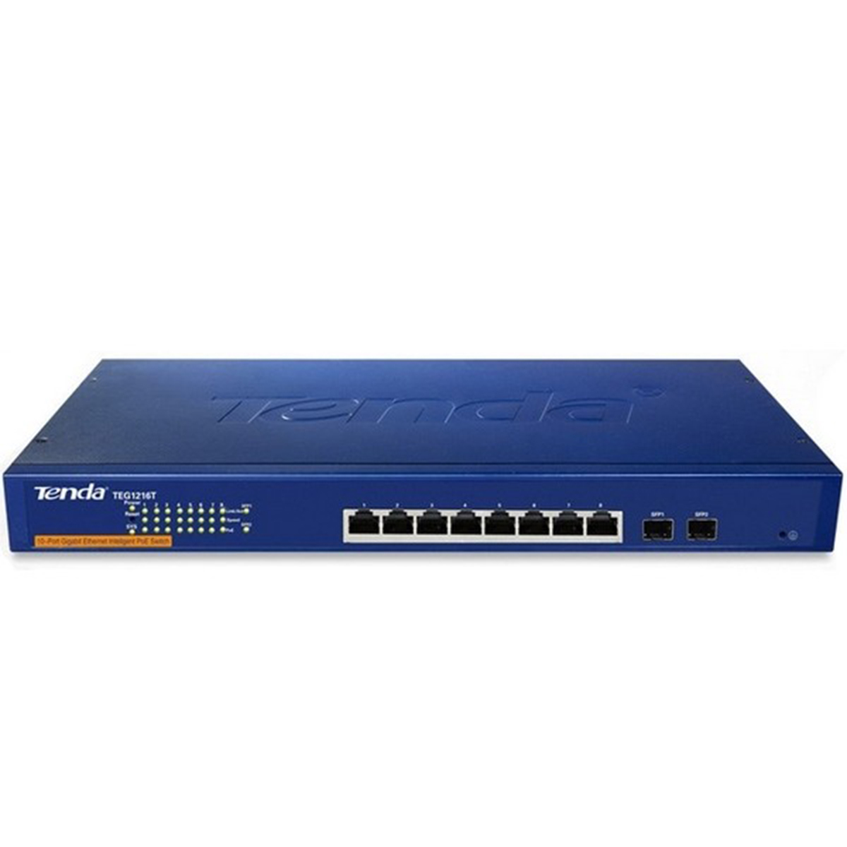قیمت و خرید سوییچ شبکه 8 پورت + 2 پورت SFP تندا مدل TEG1210P | نت ران